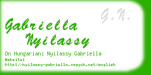 gabriella nyilassy business card